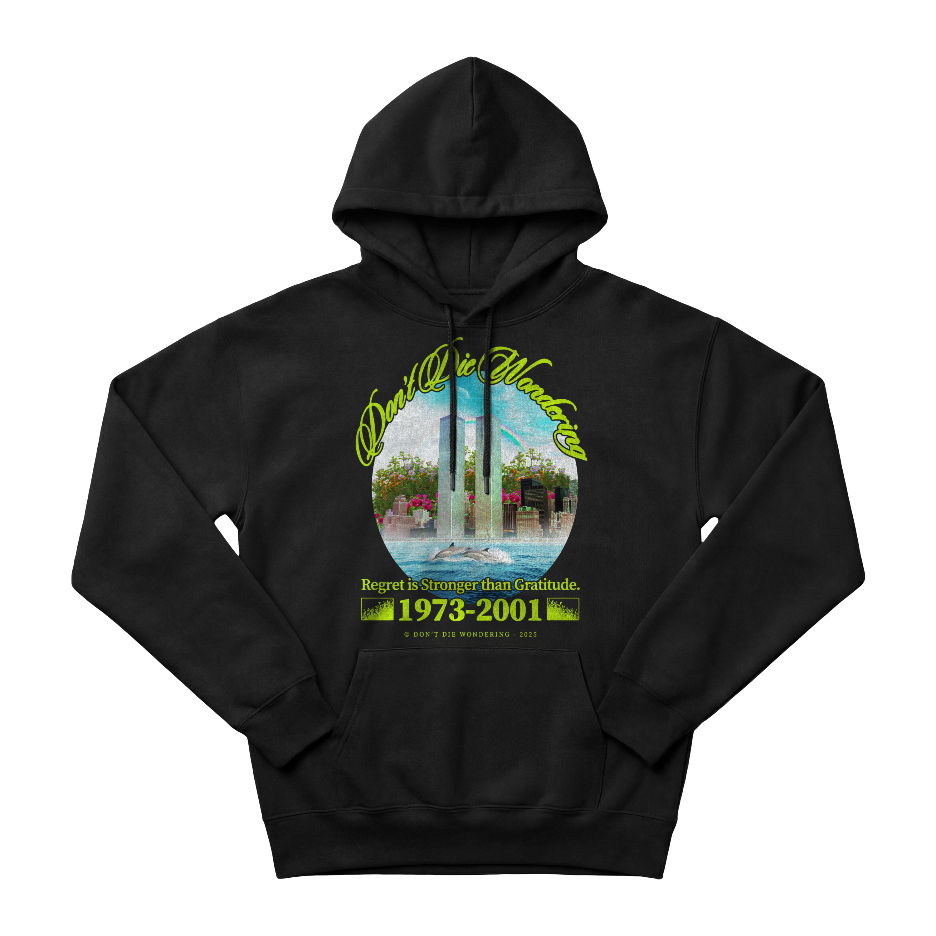 NO REGRETS HOODIE (BLACK)