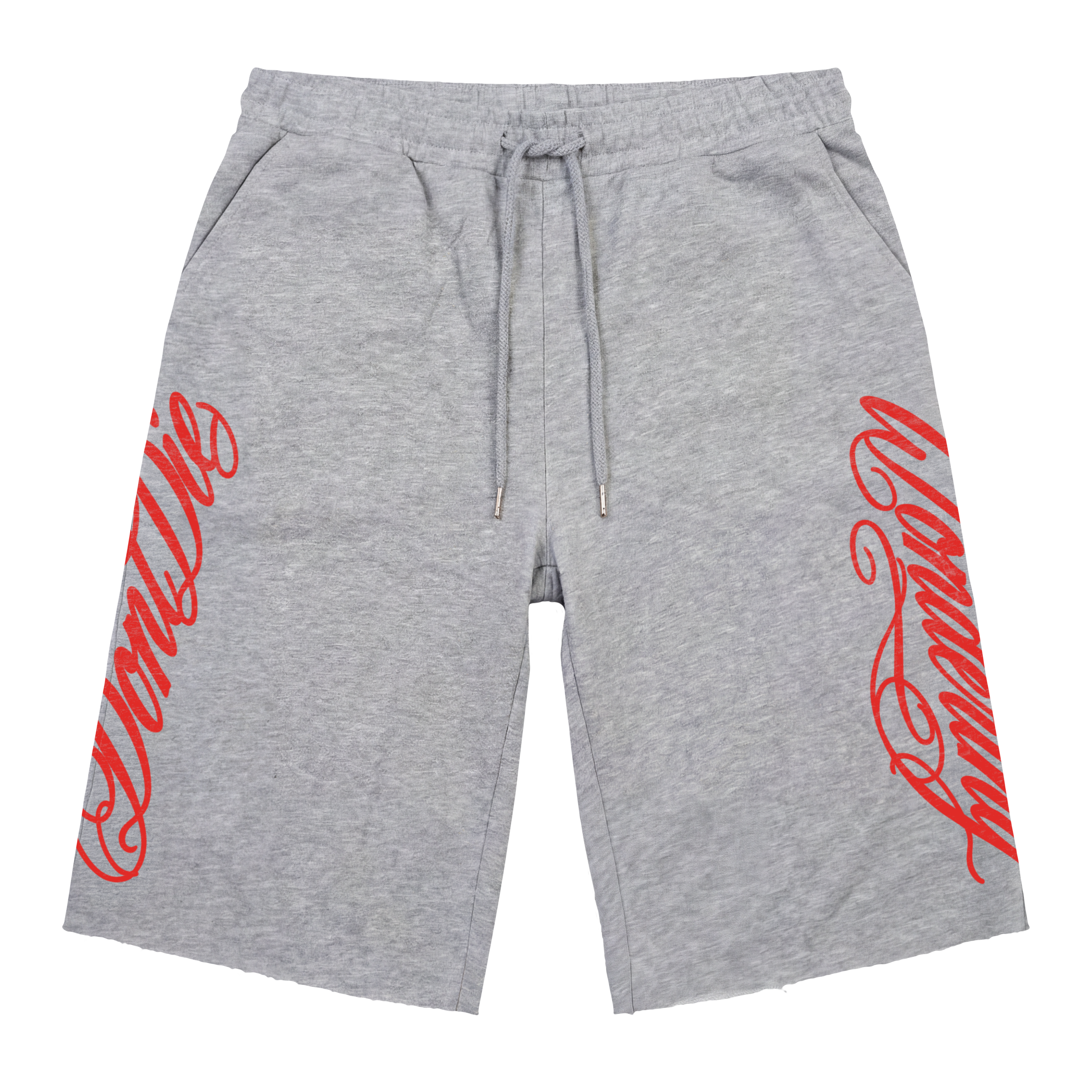 SCRIPT BAGGY SHORTS - GREY