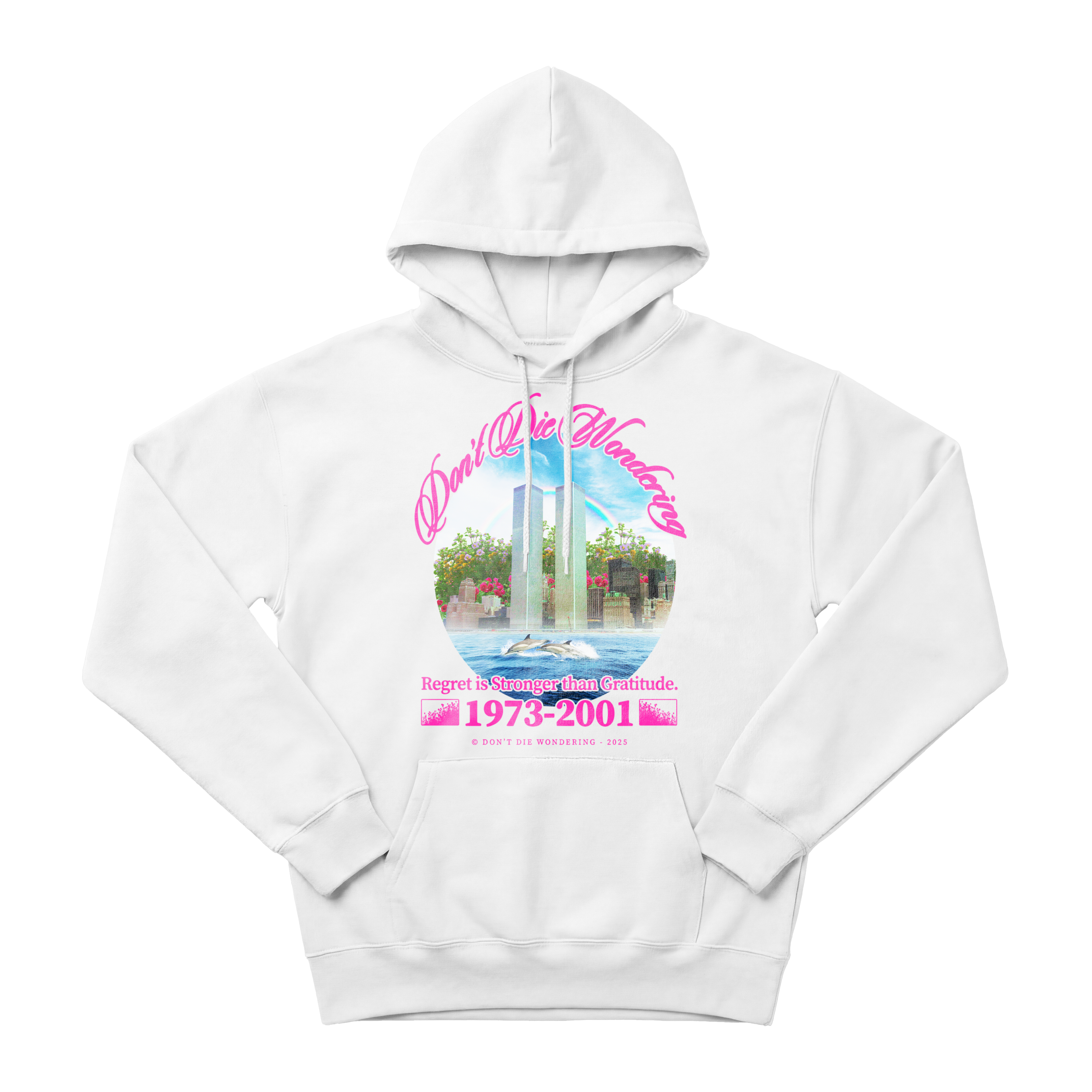 NO REGRETS HOODIE (WHITE)