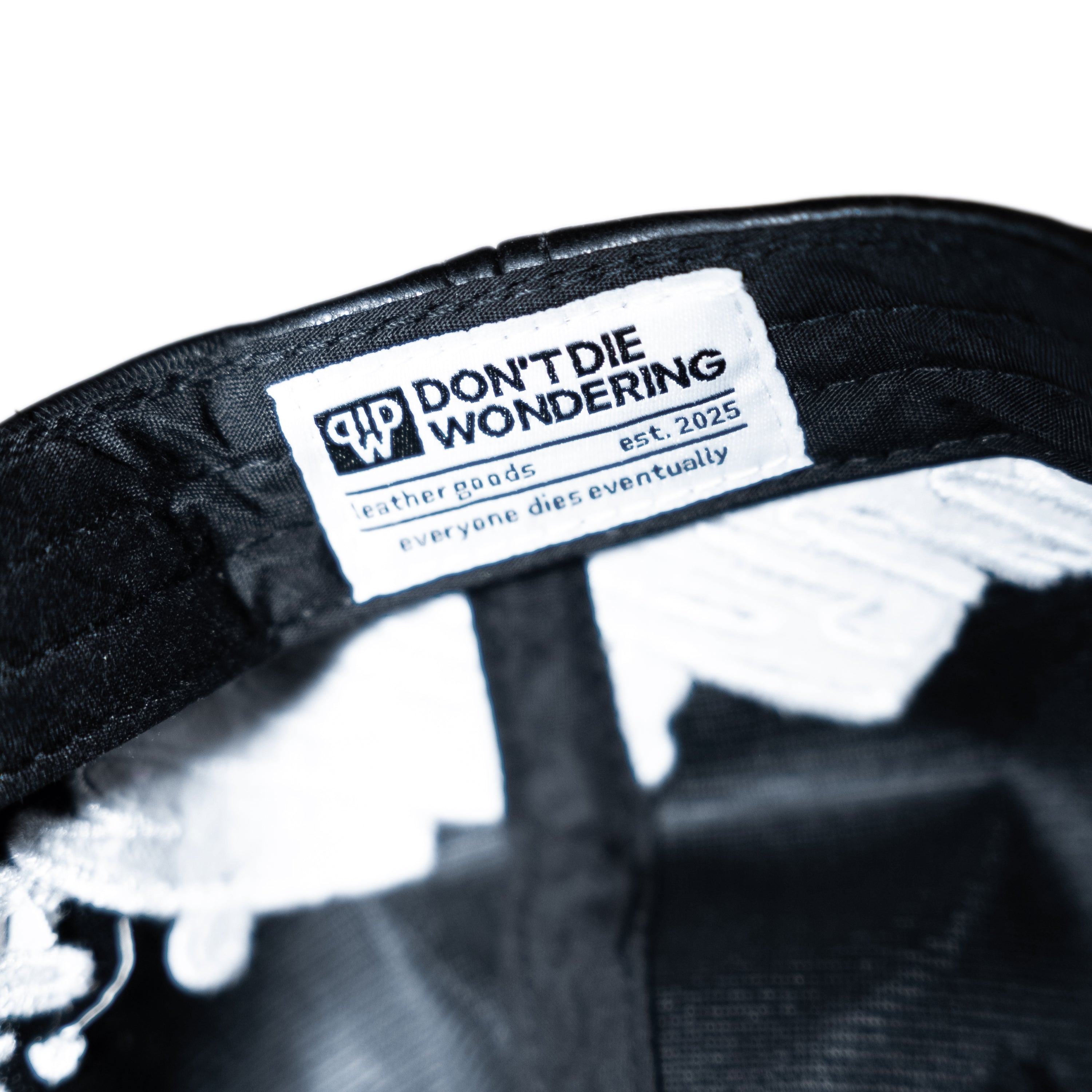 SCRIPT LOGO LEATHER HAT (RED)